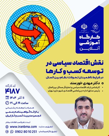 کارگاه آموزشی نقش اقتصاد سیاسی در توسعه کسب و کارها (۴۱۸۷)